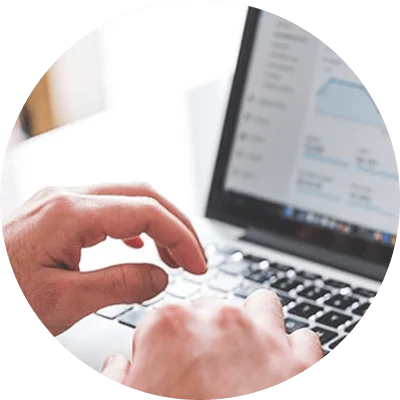 Man doing statistical analysis